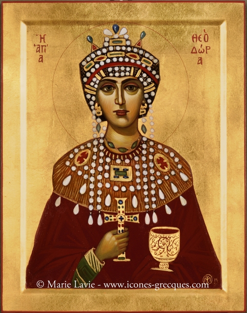 Sainte impératrice Théodora (VIe s., épouse de Justinien) - Αγία Θεοδώρα (gr.)