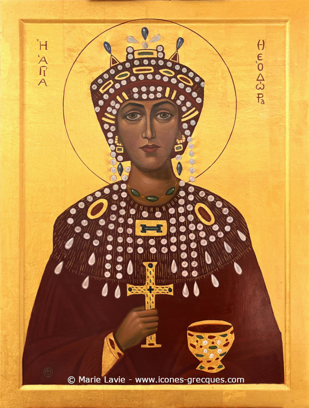 Sainte impératrice Théodora, épouse de Justinien - Αγία Θεοδώρα (gr.)